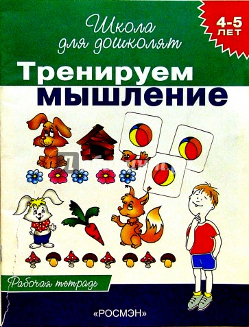 Тренируем мышление. Рабочая тетрадь для детей 4-5лет