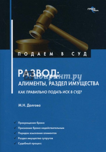 Развод: алименты, раздел имущества: как правильно подать иск в суд?