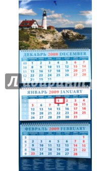 Календарь 2009 Пейзаж с маяком (14821).