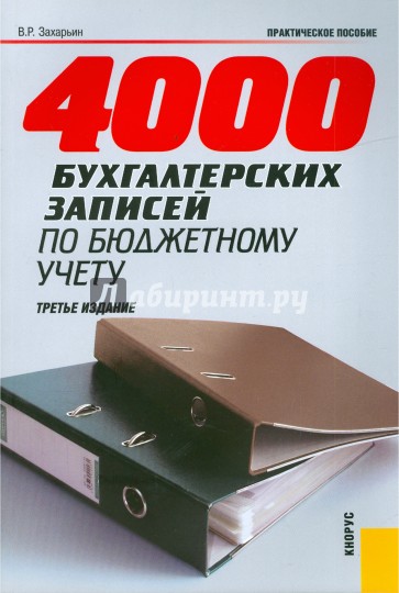 4000 бухгалтерских записей по бюджетному учету