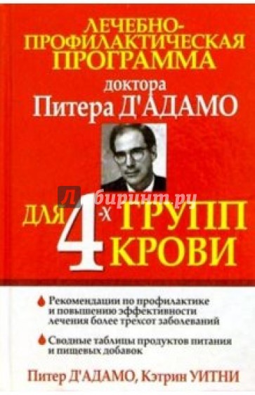 Лечебно-профилактическая программа для 4-х групп крови