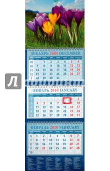 Календарь 2010 Весенний пейзаж с крокусами (14949).