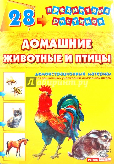 Демонстрационный материал А4 Домашние животные и птицы