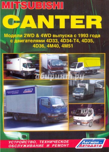 Mitsubishi Canter. Модели 2WD&4WD выпуска с 1993 года с двигателями 4D33 (4,2 л)…