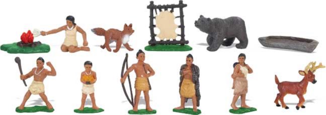 Иллюстрация 1 из 11 для Поухатанские индейцы, 12 фигурок (680304) | Лабиринт - игрушки. Источник: Лабиринт