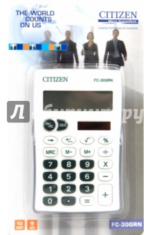 Калькулятор карманный CITIZEN 10-разрядный (FC-30GRNBP).