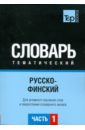 Русско-финский тематический словарь. Часть 1 русско китайский тематический словарь часть 1