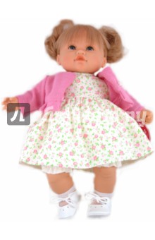 Кукла Тереза блондинка в малиновом, озвученная (35 см) (4407M).