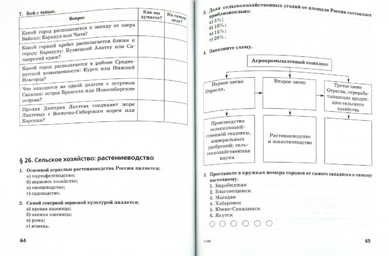 Ответы на рабочую тетрадь по географии россии 9 класс домогацких