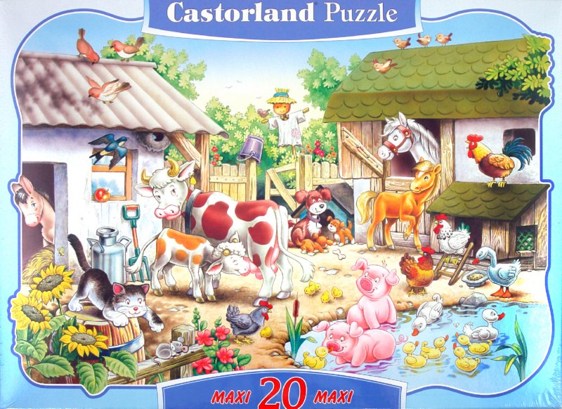 Иллюстрация 1 из 5 для Puzzle-20 MAXI "Ферма" (С-02122) | Лабиринт - игрушки. Источник: Лабиринт