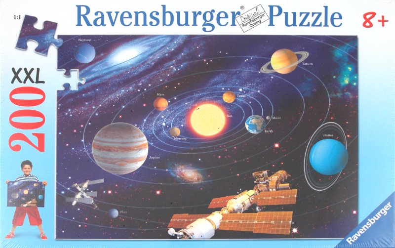 Иллюстрация 1 из 8 для Пазл "Солнечная система". 200 элементов (127962) | Лабиринт - игрушки. Источник: Лабиринт
