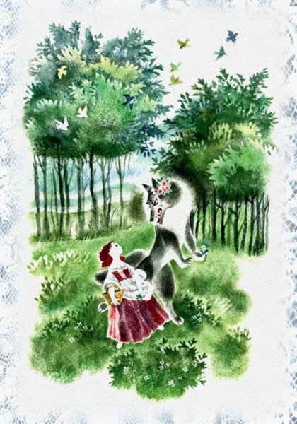 Иллюстрация 4 из 14 для Сказки матушки Гусыни. В открытках - Шарль Перро | Лабиринт - сувениры. Источник: Лабиринт