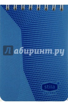 Блокнот Stila Futura А7, 50 листов, клетка, голубой (198877).