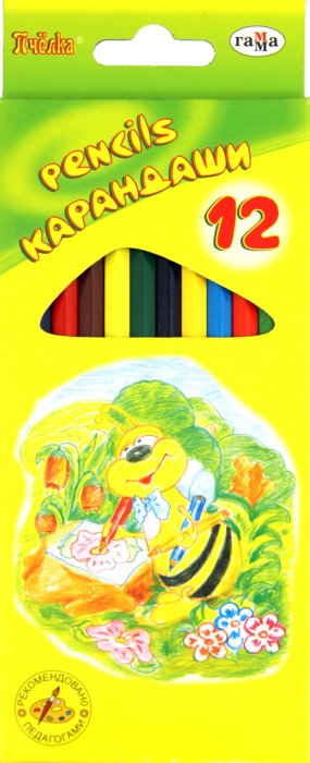 Иллюстрация 1 из 3 для Карандаши 12 цветов "Пчелка", заточенные (261011) | Лабиринт - канцтовы. Источник: Лабиринт