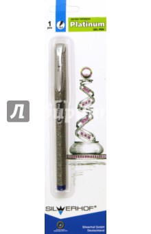 Ручка гелевая Platinum 0,5 мм синяя (011080-02).