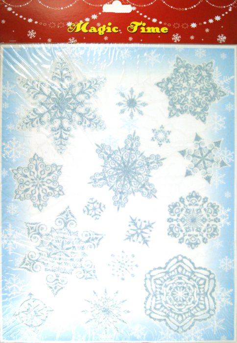 Иллюстрация 1 из 3 для Украшение новогоднее оконное "Снежинки" (19695) | Лабиринт - сувениры. Источник: Лабиринт