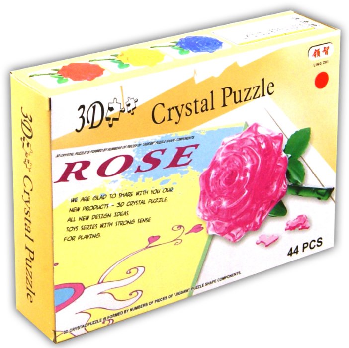 Иллюстрация 1 из 8 для Головоломка 3D Crystal Puzzle "Роза" L (HJ017477) | Лабиринт - игрушки. Источник: Лабиринт