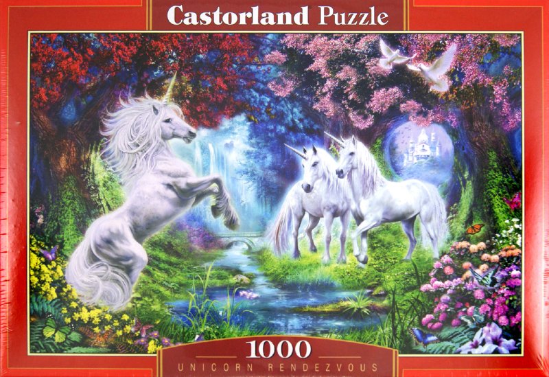 Иллюстрация 1 из 10 для Puzzle-1000 "Свидание единорогов" (C-102440) | Лабиринт - игрушки. Источник: Лабиринт