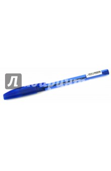 Ручка шариковая с резиновым держателем синяя 
