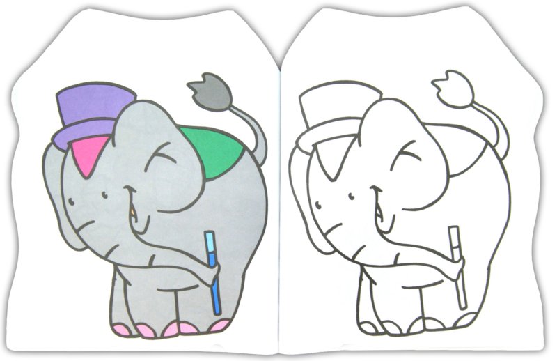 Иллюстрация 2 из 18 для Раскраска для малышей (слон) | Лабиринт - книги. Источник: Лабиринт