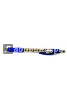 Ручка шариковая со сменным стержнем, синяя (AV-BP02-3).