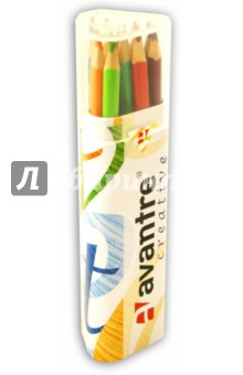 Карандаши цветные трехгранные "Avantre Creative" 18 цветов, в металлическом тубусе (AV-PNC