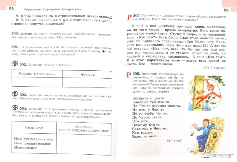 русского языка баранов михаил 6 класс
