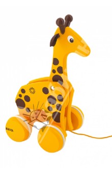 Каталка-Жираф, на веревочке (30200).