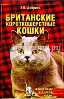 Обложка книги Британские короткошерстные кошки, Доброва Елена Владимировна