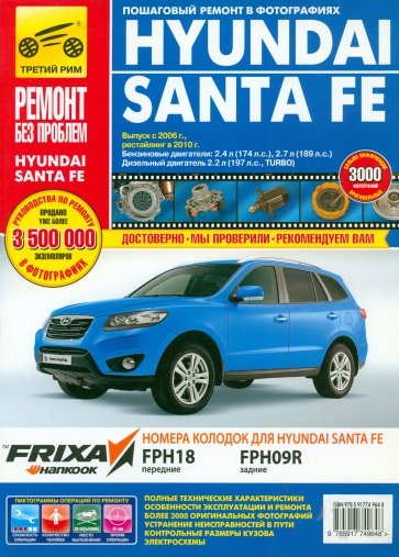 Hyundai Santa Fe. Руководство по эксплуатации, техническому обслуживанию и ремонту