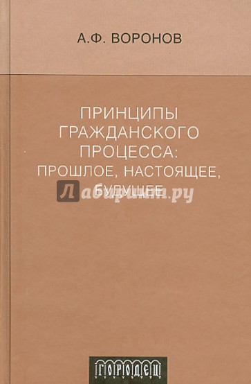 Принципы гражданского процесса. Прошлое, настоящее, будущее