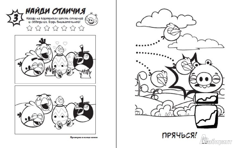 Иллюстрация 1 из 10 для Angry Birds. В пух и прах! Гигантская книга раскрасок и заданий | Лабиринт - книги. Источник: Лабиринт