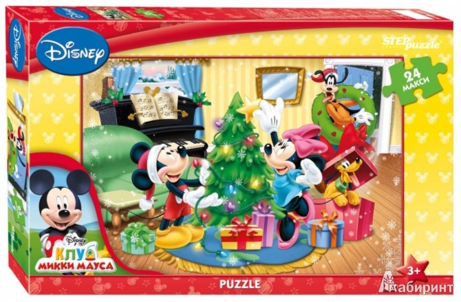 Иллюстрация 1 из 2 для Step Puzzle-24 MAXI DISNEY "Микки Маус" (90012) | Лабиринт - игрушки. Источник: Лабиринт