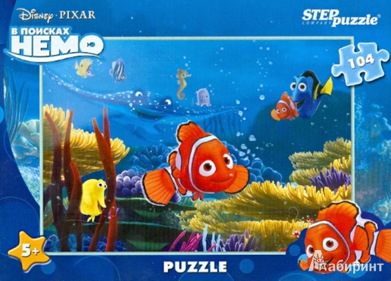Иллюстрация 1 из 9 для Step Puzzle-104 "DISNEY. B поисках Немо" (82117) | Лабиринт - игрушки. Источник: Лабиринт