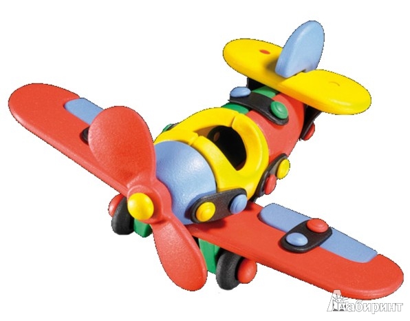 Иллюстрация 5 из 6 для Конструктор. Самолет. 57 деталей (485002/089.002) | Лабиринт - игрушки. Источник: Лабиринт
