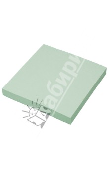 Клейкая бумага для заметок. 76х76 мм. цвет: пастельный зеленый (PF-7676-03).