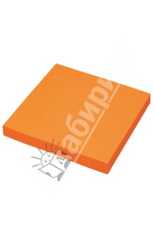 Клейкая бумага для заметок. 76х76 мм. Цвет: неоновый оранжевый (PF-7676N-07).