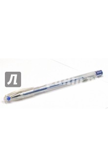 Ручка гелевая синяя металлик/HJR-500GSM.