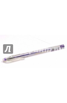 Ручка гелевая фиолетовая металлик (HJR-500GSM).