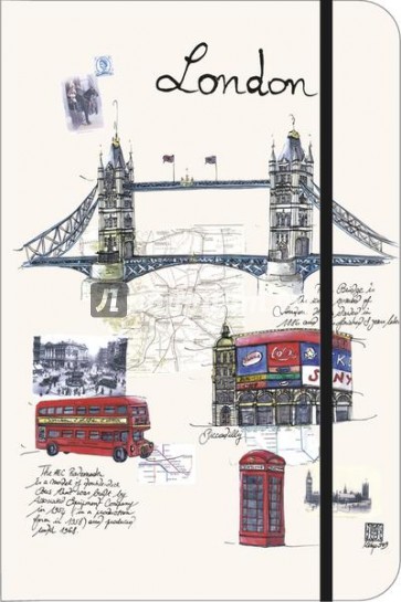 Записная книга для путешественника London City Journal small (60571)