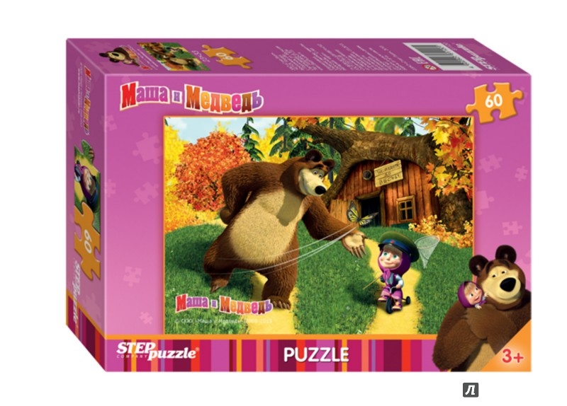 Иллюстрация 1 из 3 для Step Puzzle-60 "Маша и Медведь" (81120) | Лабиринт - игрушки. Источник: Лабиринт