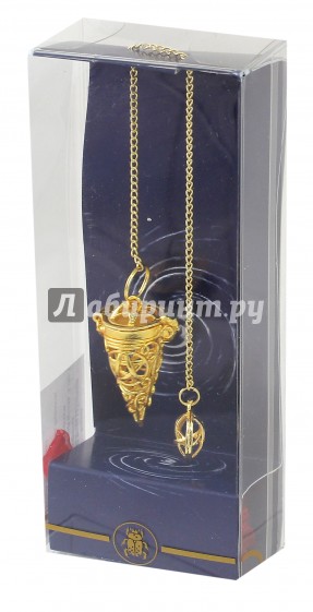 Маятник "Языческий пентакль" (золото +7 камней Чакр)