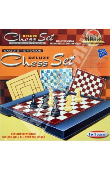 Игра  Шахматы 4в1, в блистере 20,5*16,5*1,5 см (2508-4).