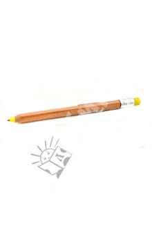 Механический карандаш в деревянном корпусе с желтым ластиком (03773).