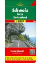 Switzerland. 1:400 000 xinjiang tourist route map english version