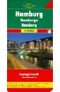 Hamburg. 1:20 000 germany motorway map 1 500 000