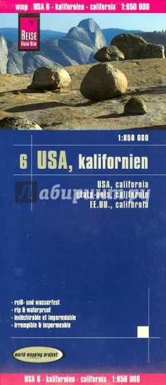 USA, Kalifornien. 1:850 000