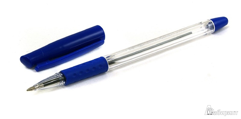 Иллюстрация 1 из 3 для Ручка шариковая 0.7мм синяя (BP-200-С) | Лабиринт - канцтовы. Источник: Лабиринт