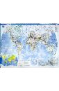 Государства мира. Физическая карта мира физическая карта мира карта полушарий настольная карта 1 60 000 000