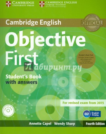 Objective First 4 Edition  Student's Book Pack with answers  +CD-ROM x2